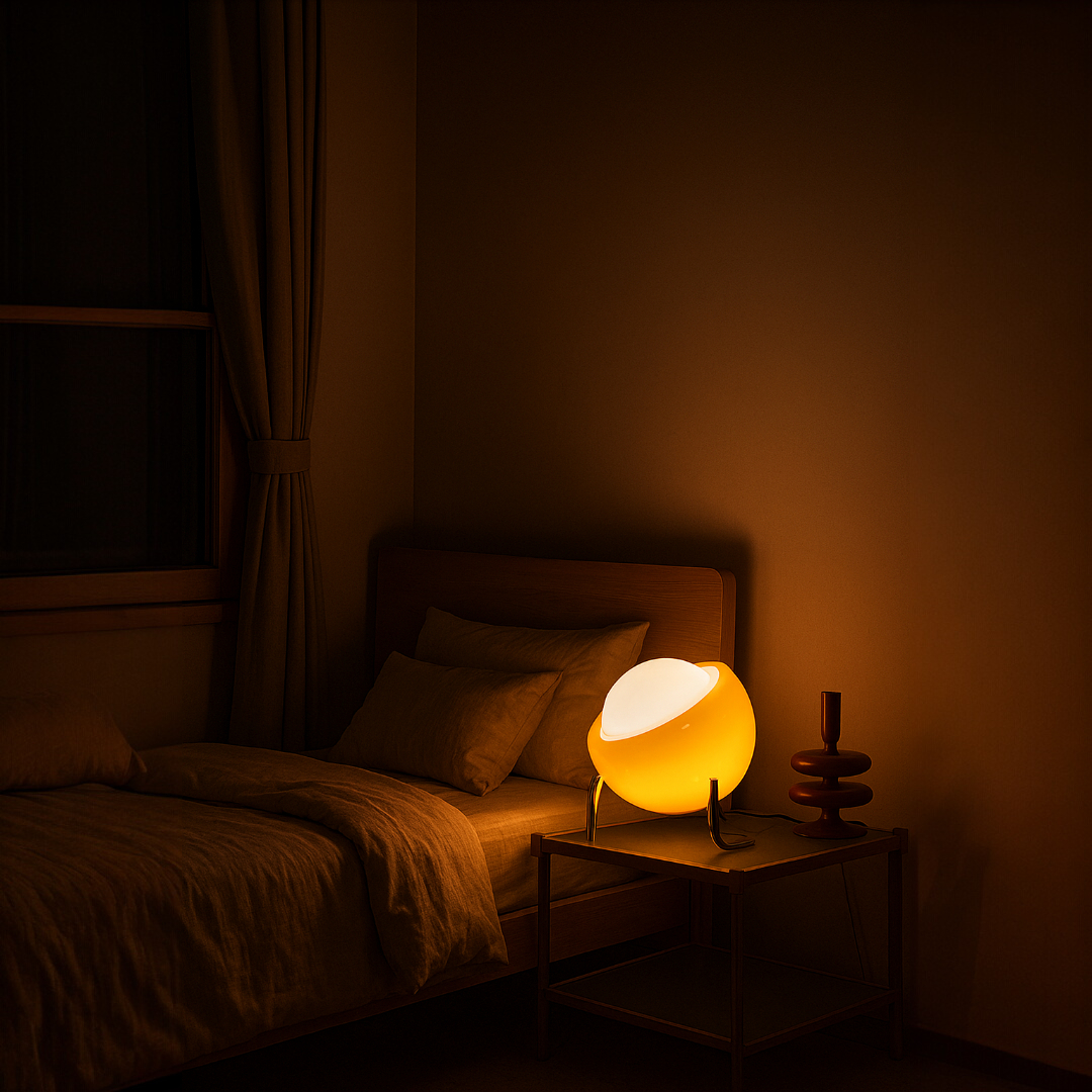 Retro Lampa Stołowa Bauhaus – Przenośna – widok produktu 1 | Nuvira Home