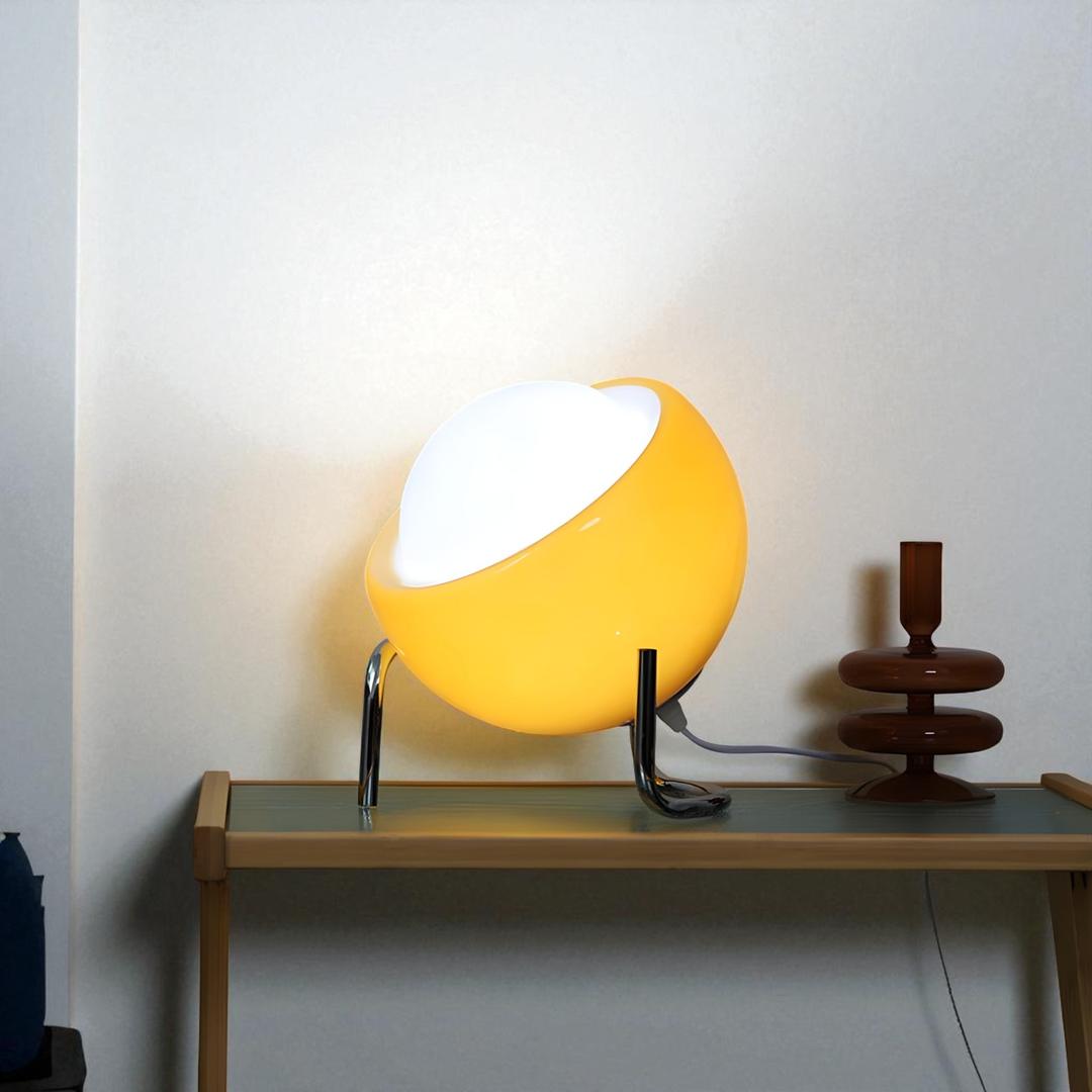 Retro Lampa Stołowa Bauhaus – Przenośna – widok produktu 3 | Nuvira Home