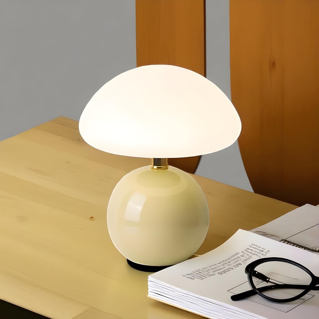 Retro Lampa Stołowa W Kształcie Grzyba – Artystyczny Urok – widok produktu 11 | Nuvira Home