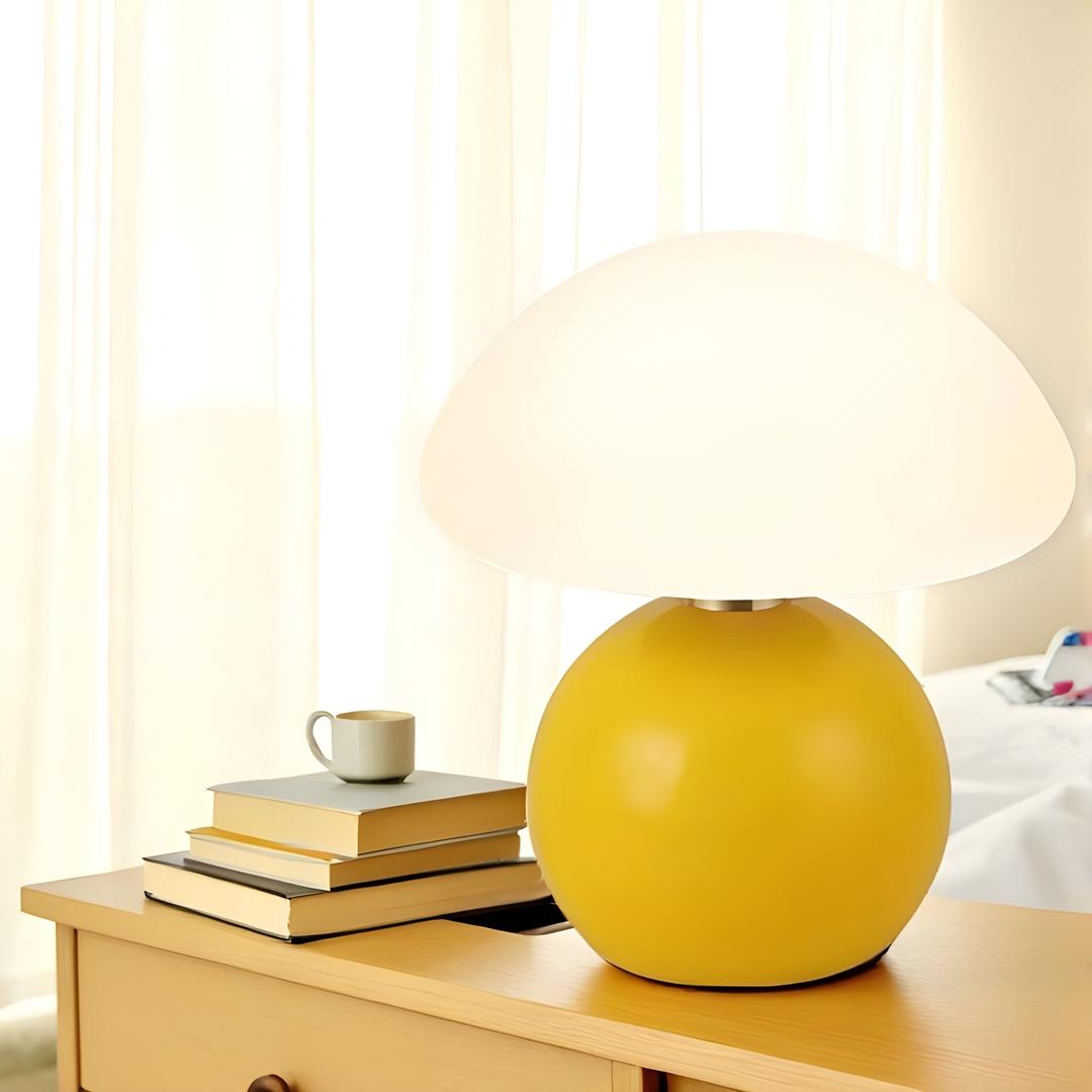 Retro Lampa Stołowa W Kształcie Grzyba – Artystyczny Urok – widok produktu 16 | Nuvira Home