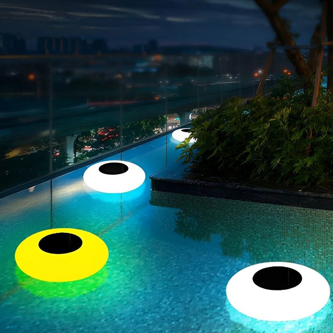 RGB solarny pływający basenowy LED – widok produktu 2 | Nuvira Home