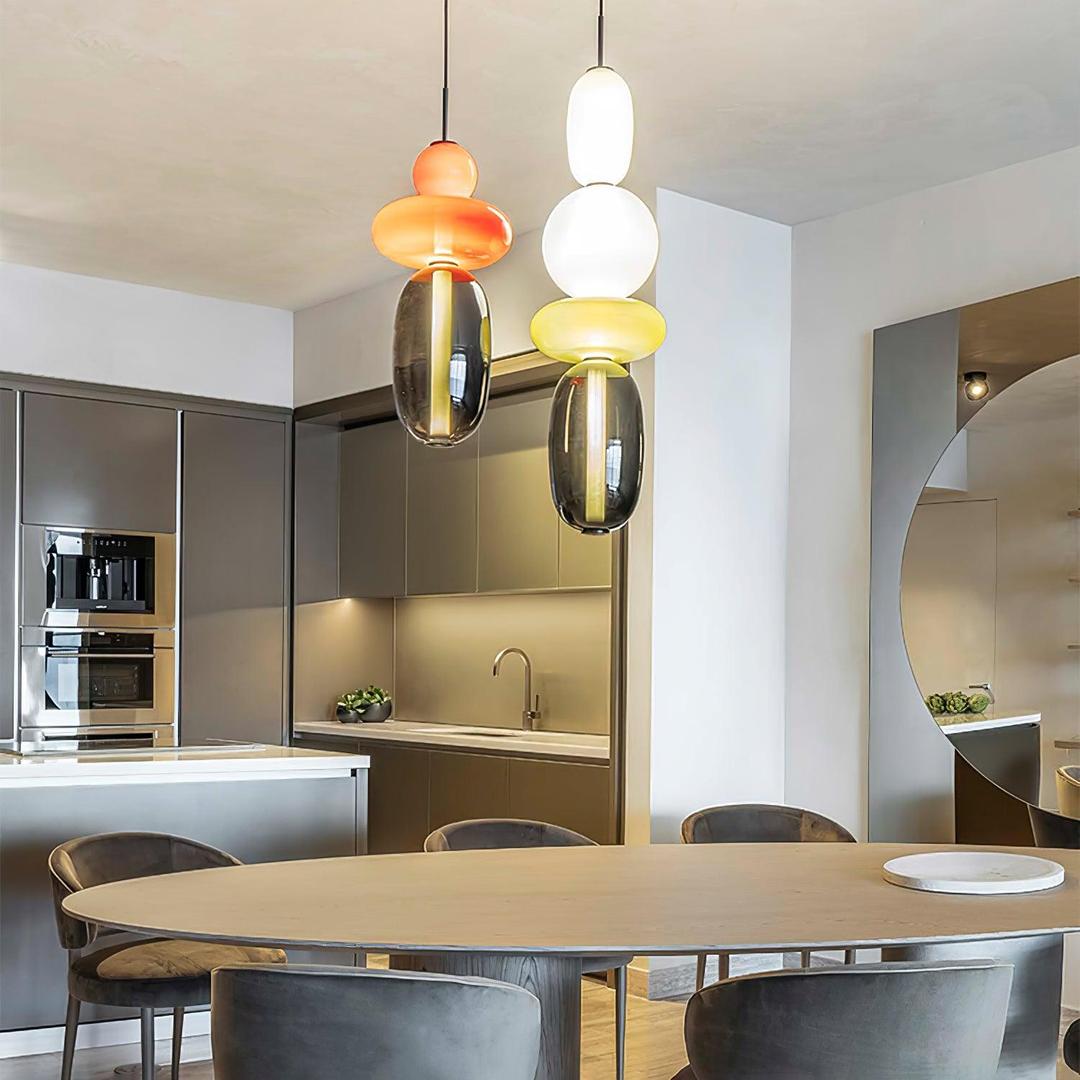 Rzeźbiarska Lampa Wisząca Ze Szkła Do Nowoczesnych Wnętrz – widok produktu 7 | Nuvira Home