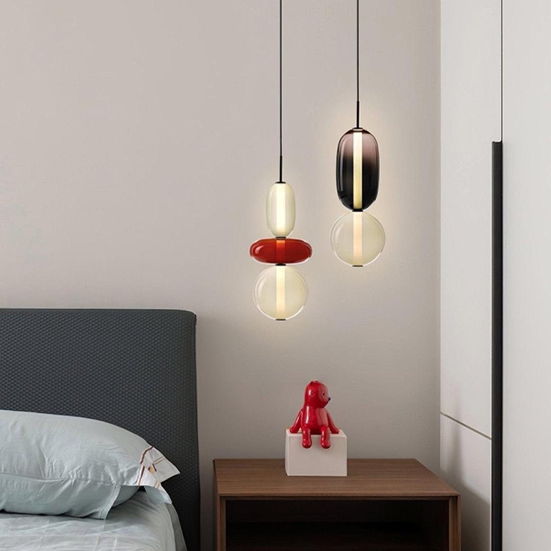 Rzeźbiarska Lampa Wisząca Ze Szkła Do Nowoczesnych Wnętrz – widok produktu 9 | Nuvira Home