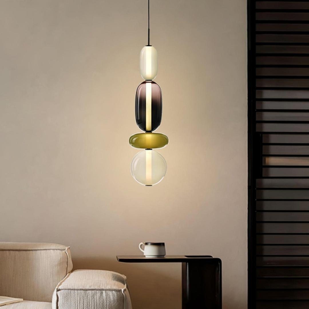 Rzeźbiarska Lampa Wisząca Ze Szkła Do Nowoczesnych Wnętrz – widok produktu 18 | Nuvira Home
