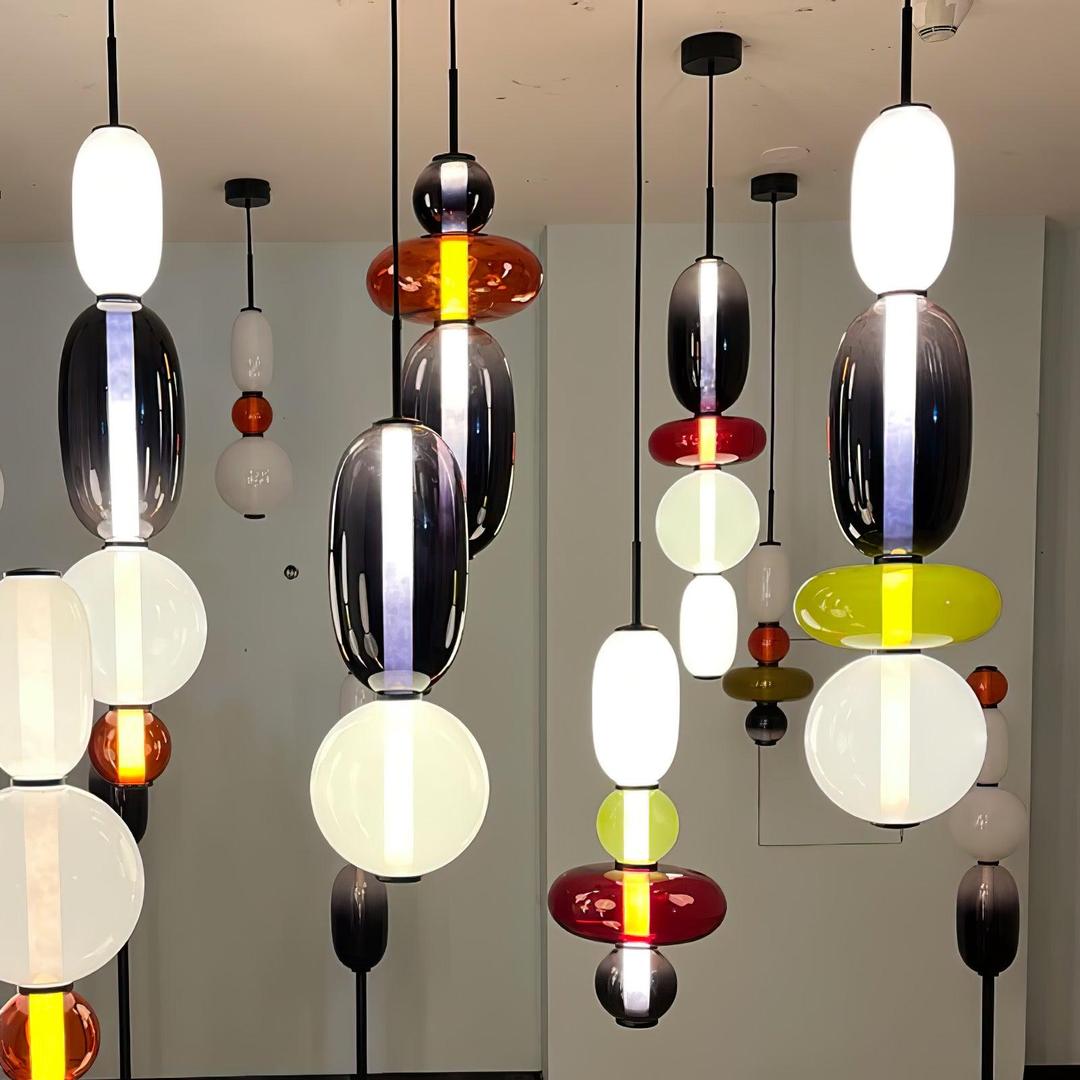 Rzeźbiarska Lampa Wisząca Ze Szkła Do Nowoczesnych Wnętrz – widok produktu 19 | Nuvira Home