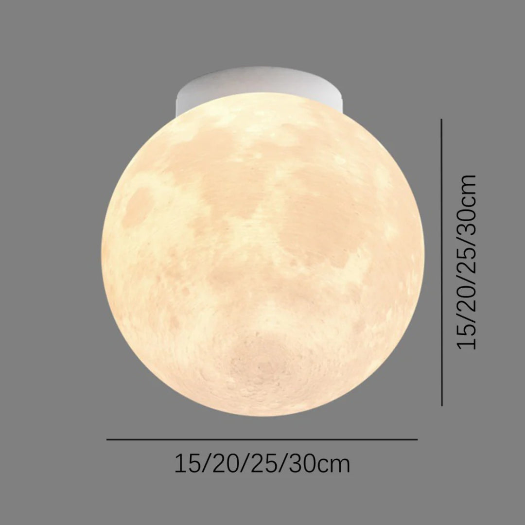 Rzeźbiarska sufitowa lampa Moon – widok produktu 7 | Nuvira Home
