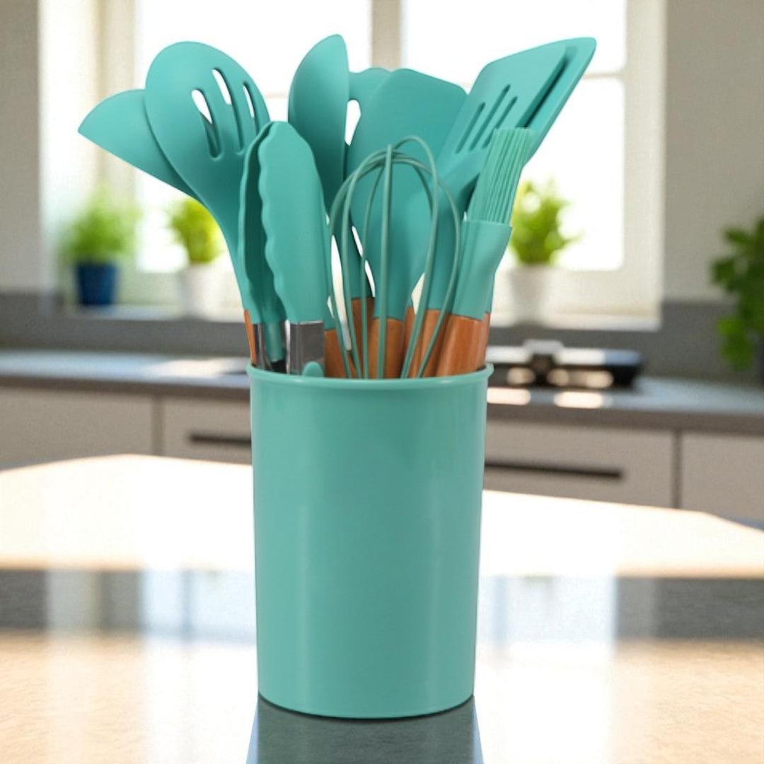 Silikonowy Zestaw Kuchenny – Codzienne Gotowanie – widok produktu 9 | Nuvira Home