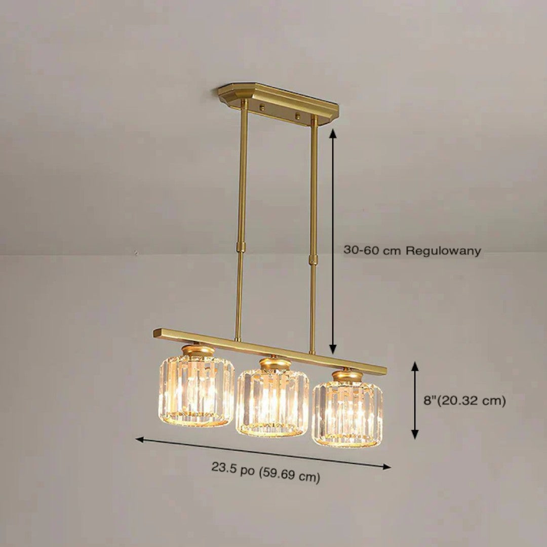 Skandynawska Designerska Lampa Wisząca z Wieloma Źródłami Światła i Długim Szklanym Kloszem – widok produktu 4 | Nuvira Home