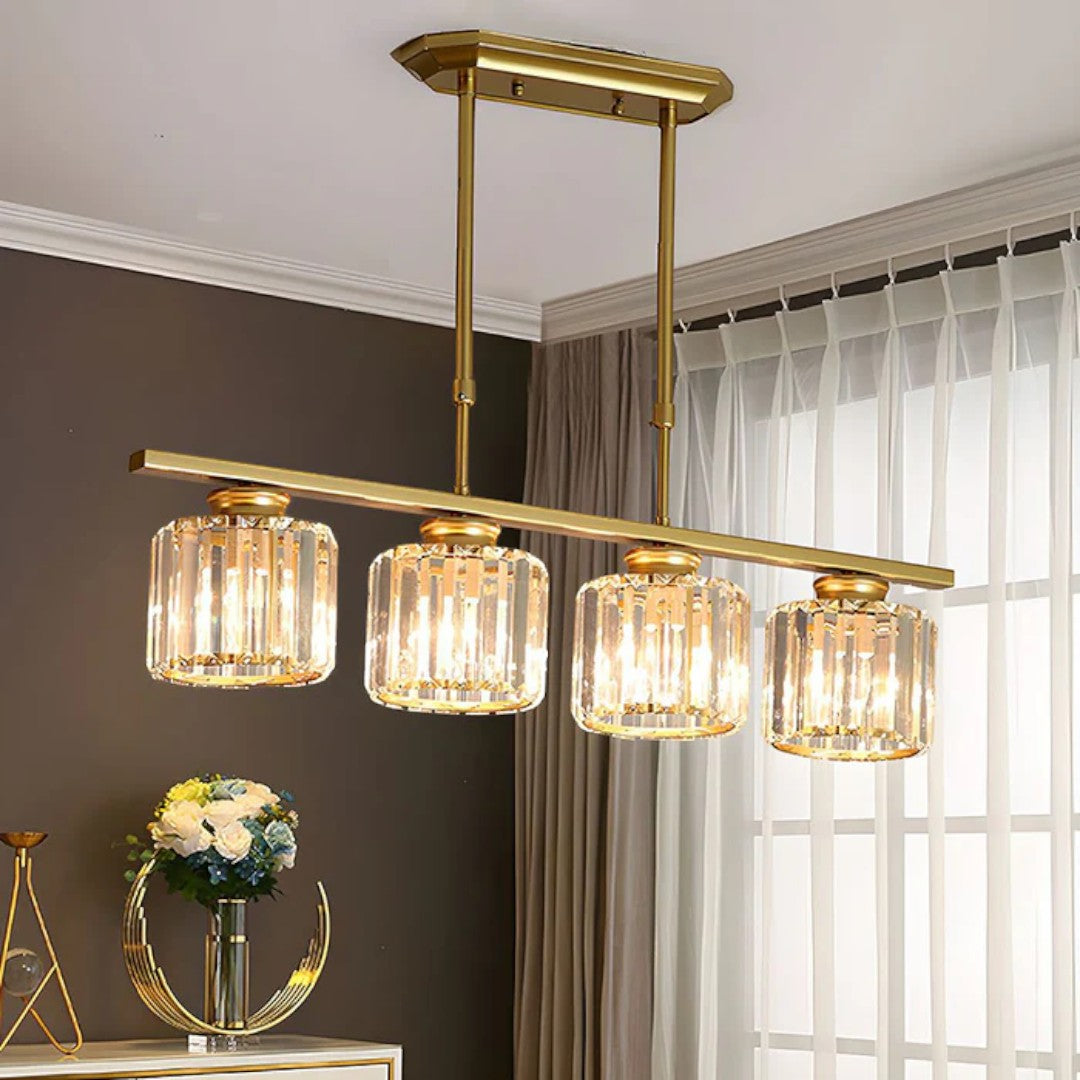 Skandynawska Designerska Lampa Wisząca z Wieloma Źródłami Światła i Długim Szklanym Kloszem – widok produktu 20 | Nuvira Home