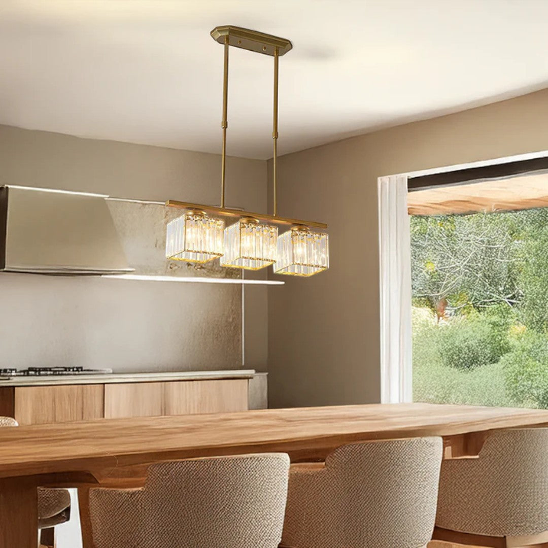 Skandynawska Designerska Lampa Wisząca z Wieloma Źródłami Światła i Długim Szklanym Kloszem – widok produktu 26 | Nuvira Home