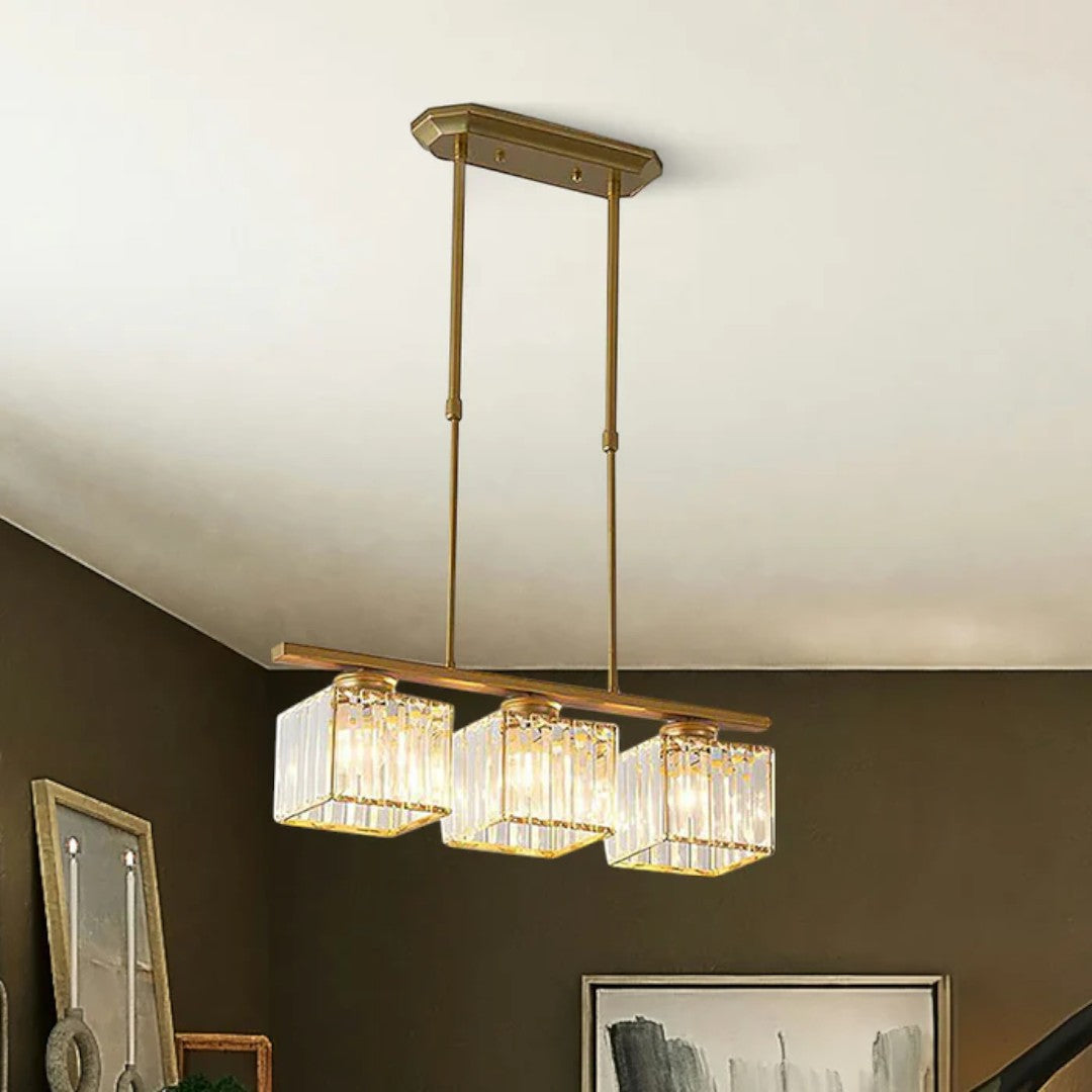 Skandynawska Designerska Lampa Wisząca z Wieloma Źródłami Światła i Długim Szklanym Kloszem – widok produktu 29 | Nuvira Home