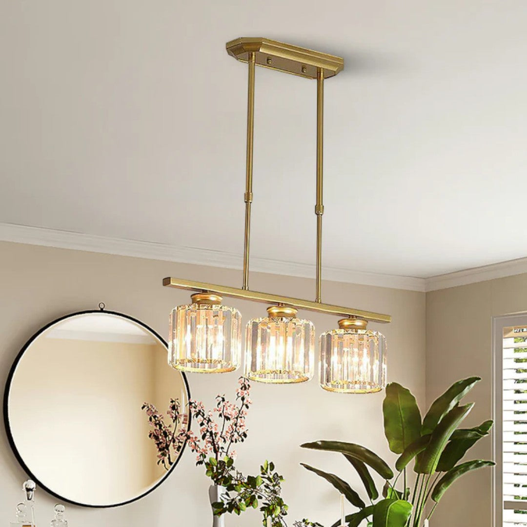 Skandynawska Designerska Lampa Wisząca z Wieloma Źródłami Światła i Długim Szklanym Kloszem – widok produktu 30 | Nuvira Home