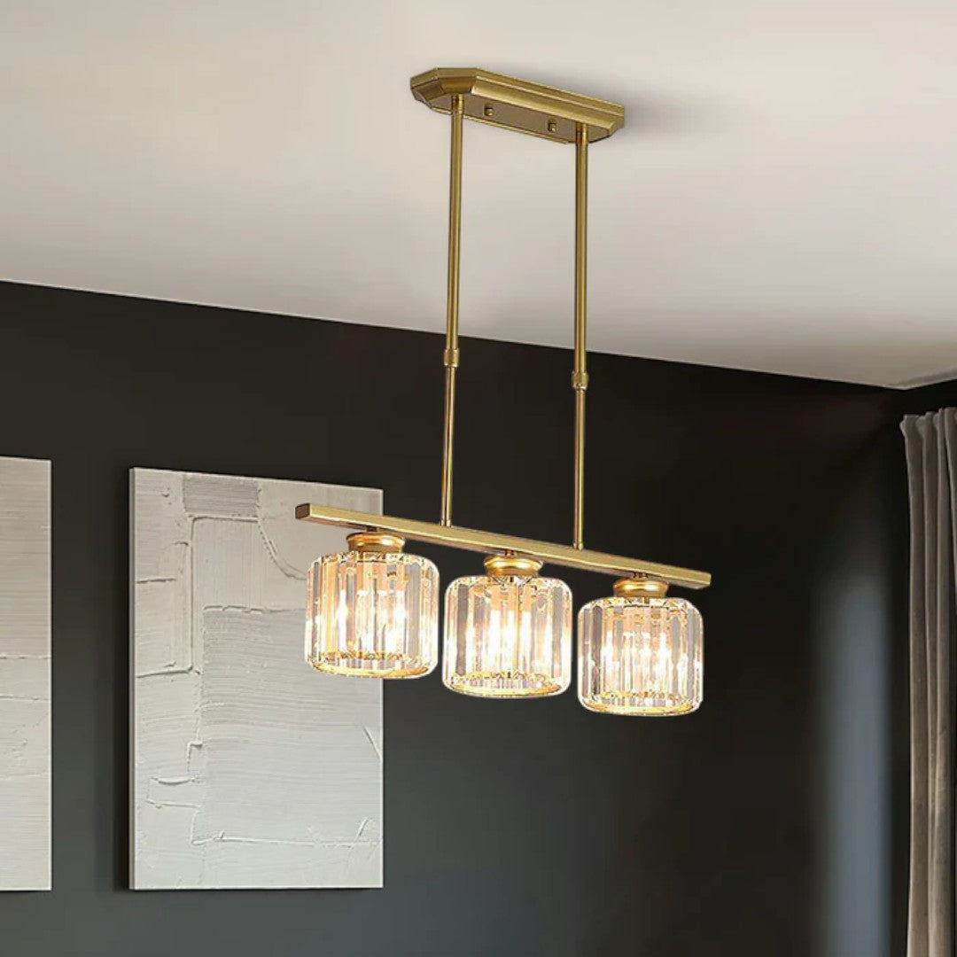 Skandynawska Designerska Lampa Wisząca z Wieloma Źródłami Światła i Długim Szklanym Kloszem – widok produktu 31 | Nuvira Home