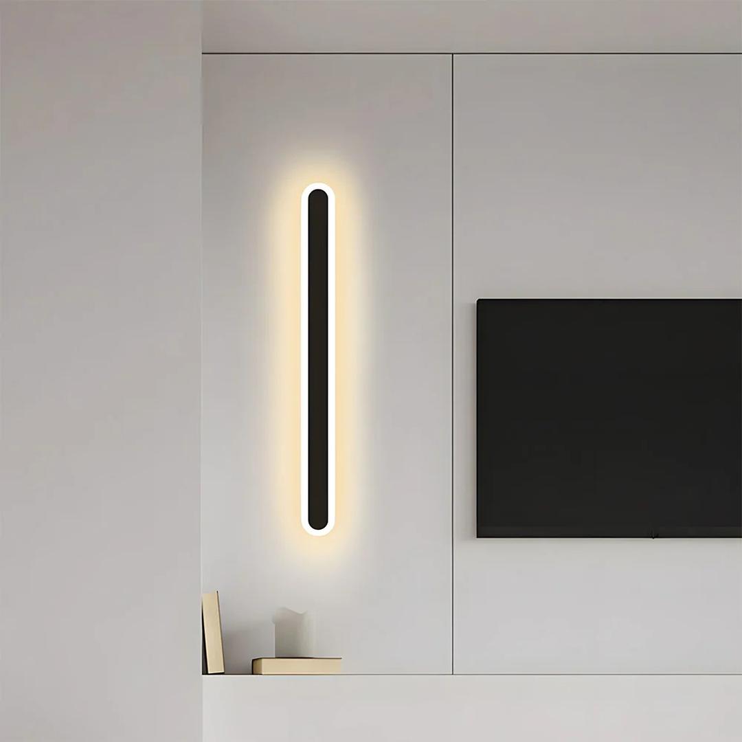 Skandynawska Liniowa Lampa Sufitowa LED – Smukły Design Natynkowy – widok produktu 3 | Nuvira Home