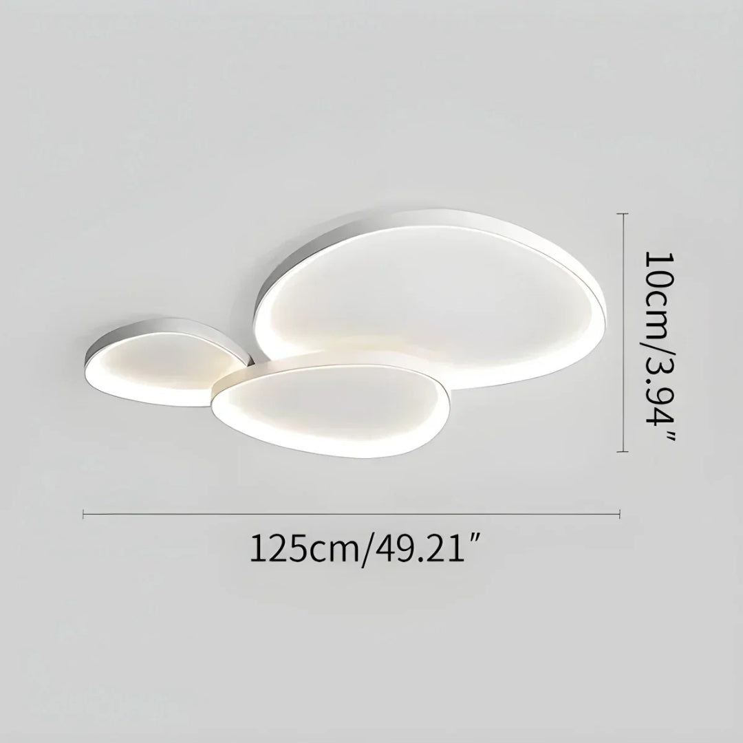 Skandynawska okrągła lampa sufitowa LED – widok produktu 5 | Nuvira Home