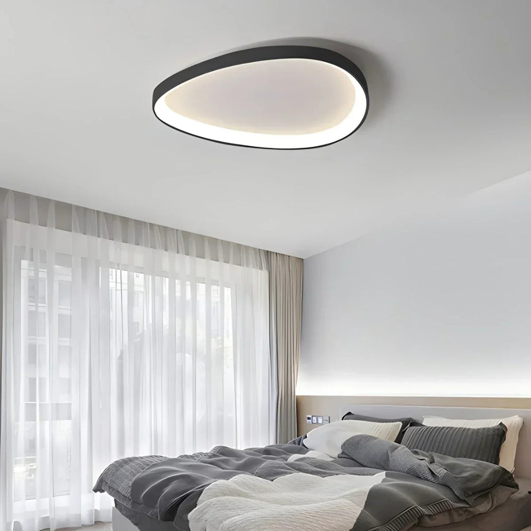 Skandynawska okrągła lampa sufitowa LED – widok produktu 13 | Nuvira Home