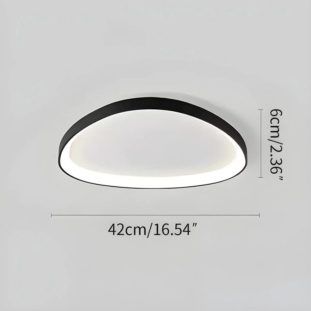 Skandynawska okrągła lampa sufitowa LED – widok produktu 14 | Nuvira Home