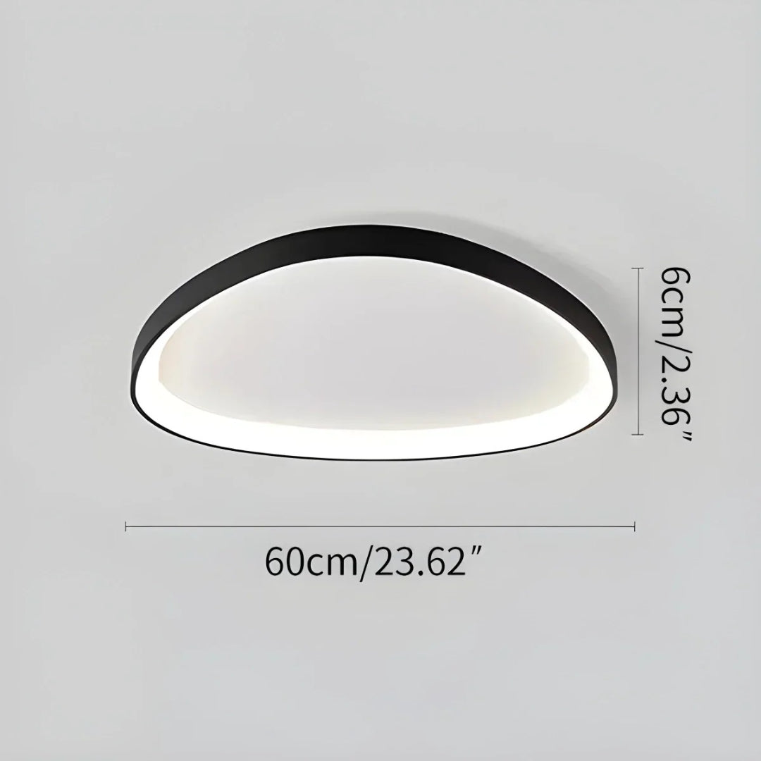 Skandynawska okrągła lampa sufitowa LED – widok produktu 15 | Nuvira Home