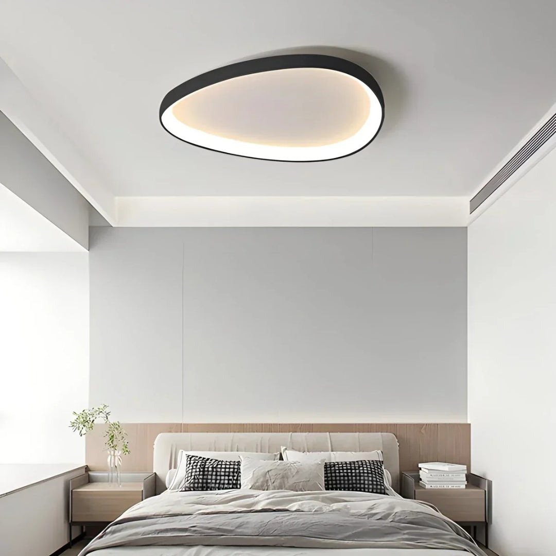 Skandynawska okrągła lampa sufitowa LED – widok produktu 18 | Nuvira Home
