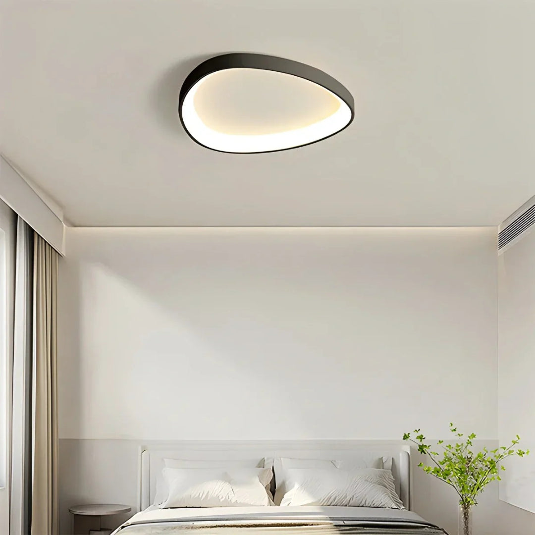 Skandynawska okrągła lampa sufitowa LED – widok produktu 19 | Nuvira Home