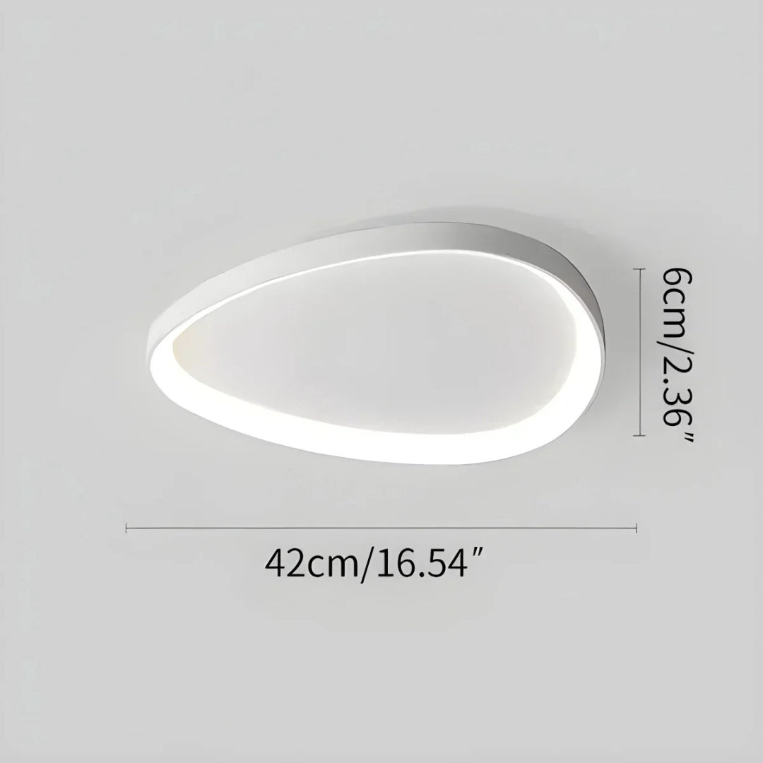 Skandynawska okrągła lampa sufitowa LED – widok produktu 22 | Nuvira Home