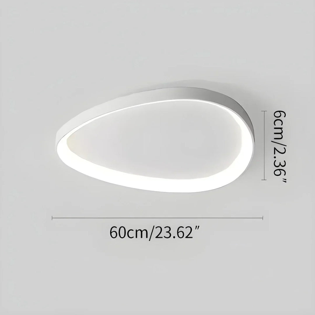 Skandynawska okrągła lampa sufitowa LED – widok produktu 23 | Nuvira Home