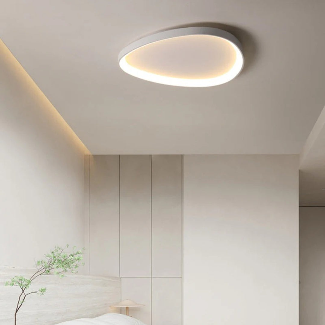Skandynawska okrągła lampa sufitowa LED – widok produktu 24 | Nuvira Home