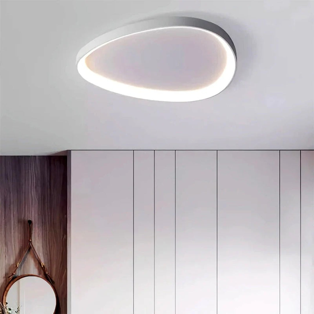 Skandynawska okrągła lampa sufitowa LED – widok produktu 25 | Nuvira Home