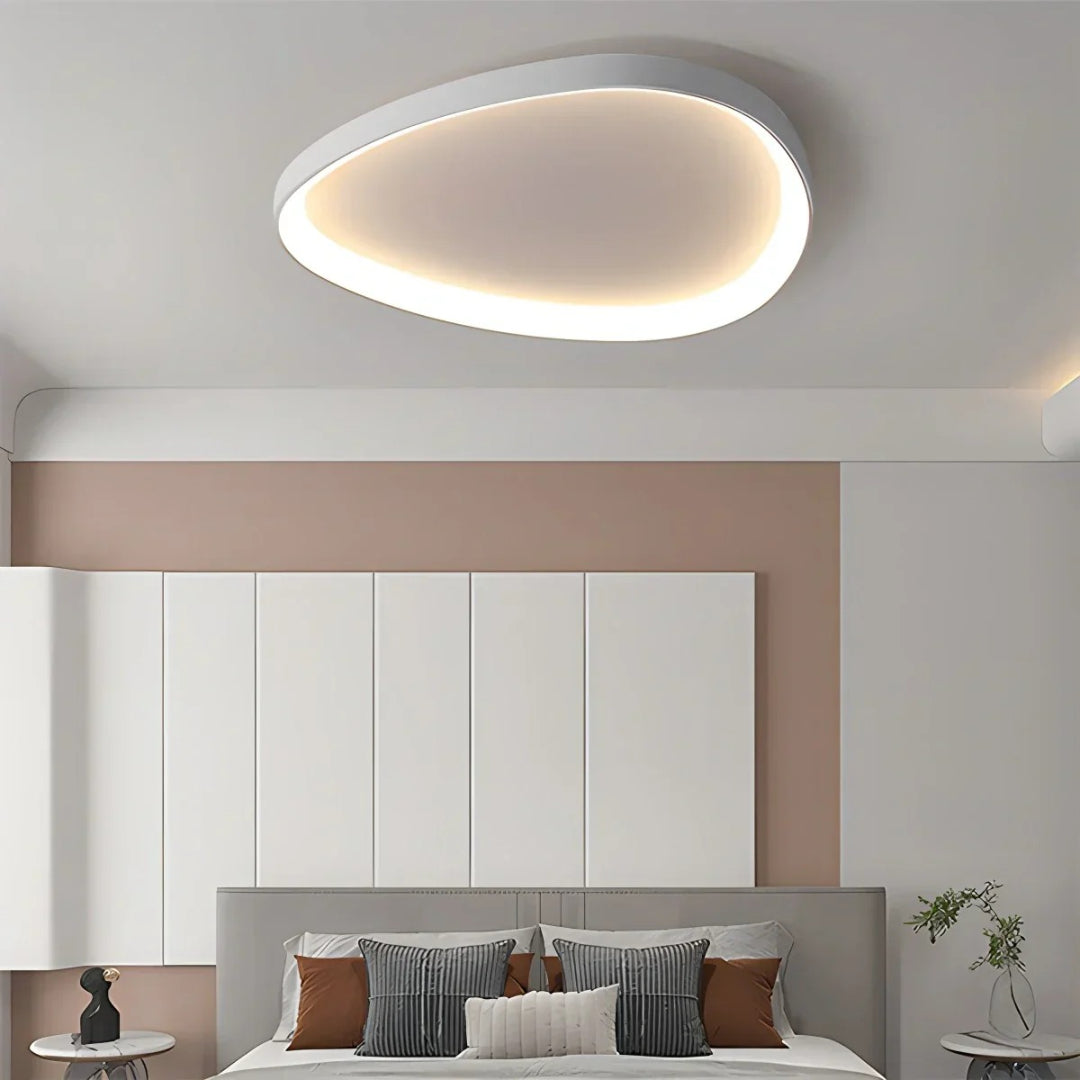 Skandynawska okrągła lampa sufitowa LED – widok produktu 26 | Nuvira Home