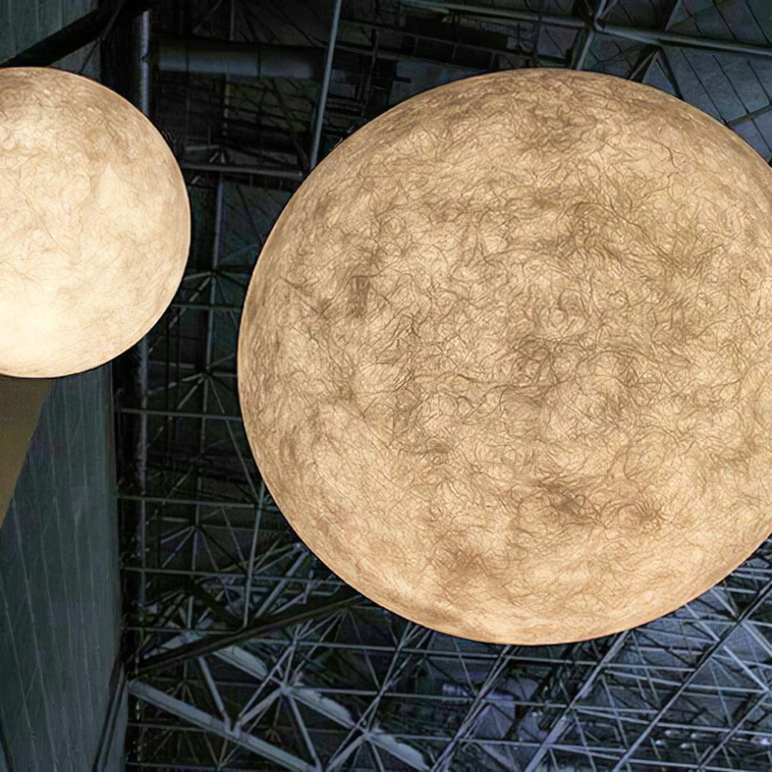 Skandynawska okrągła lampa wisząca Moon – widok produktu 7 | Nuvira Home