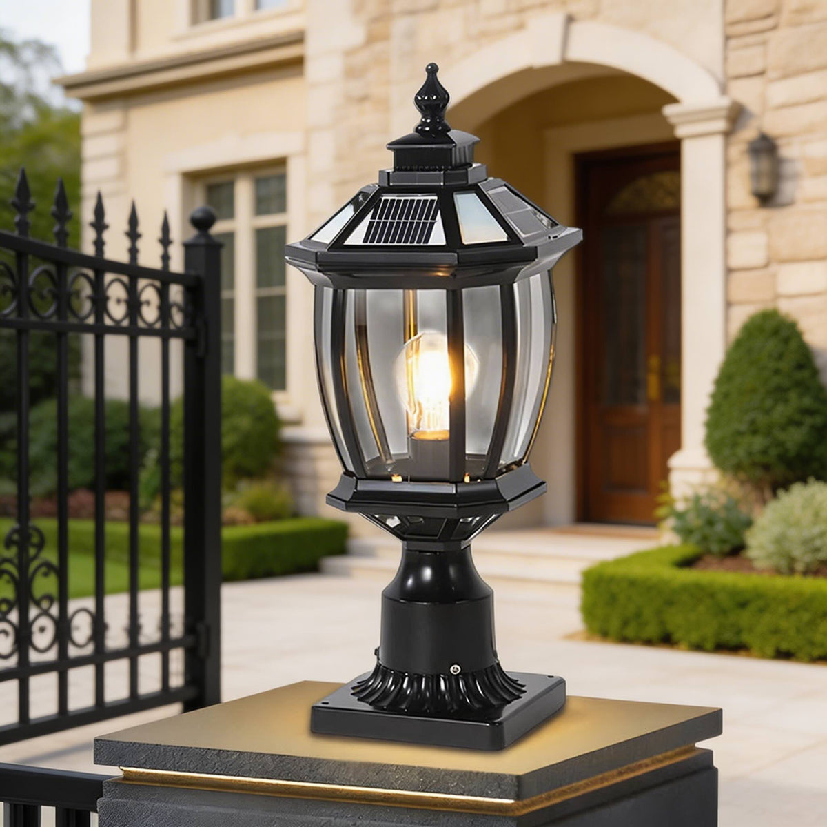 Solarna Lampa Ogrodowa na Słupek – widok produktu 9 | Nuvira Home