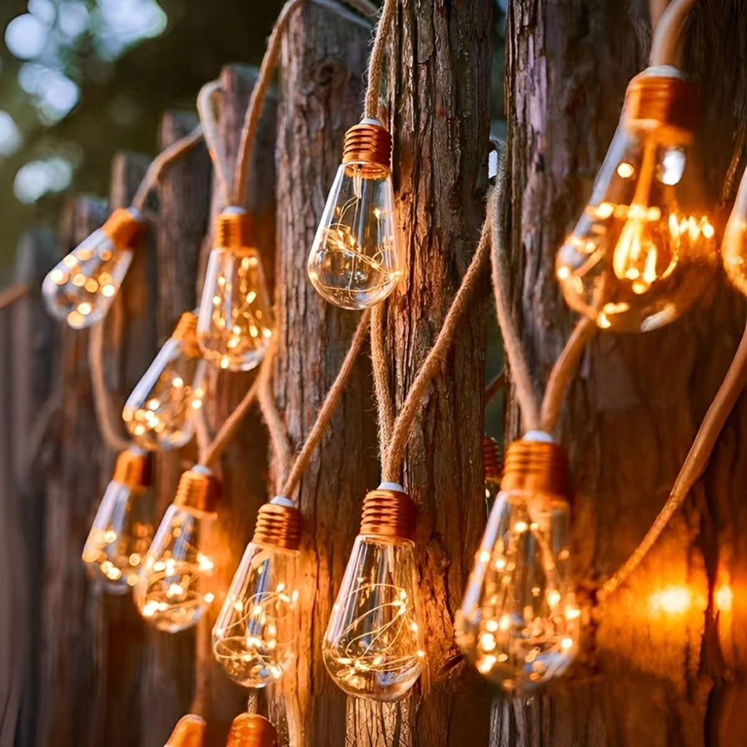 Solarne zewnętrzne lampki sznurkowe LED – widok produktu 3 | Nuvira Home
