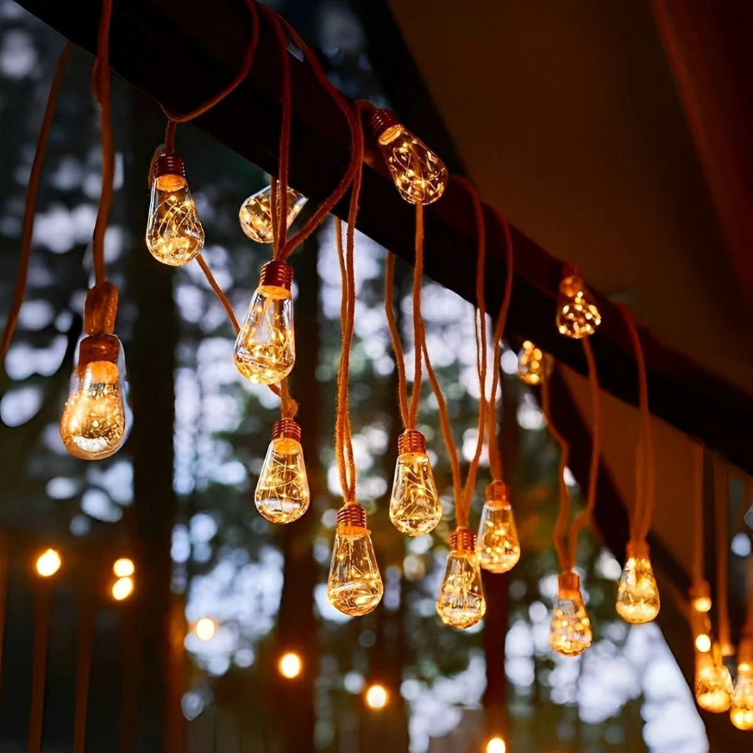 Solarne zewnętrzne lampki sznurkowe LED – widok produktu 7 | Nuvira Home