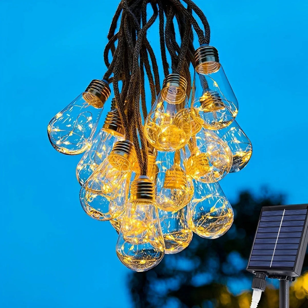 Solarne zewnętrzne lampki sznurkowe LED – widok produktu 9 | Nuvira Home