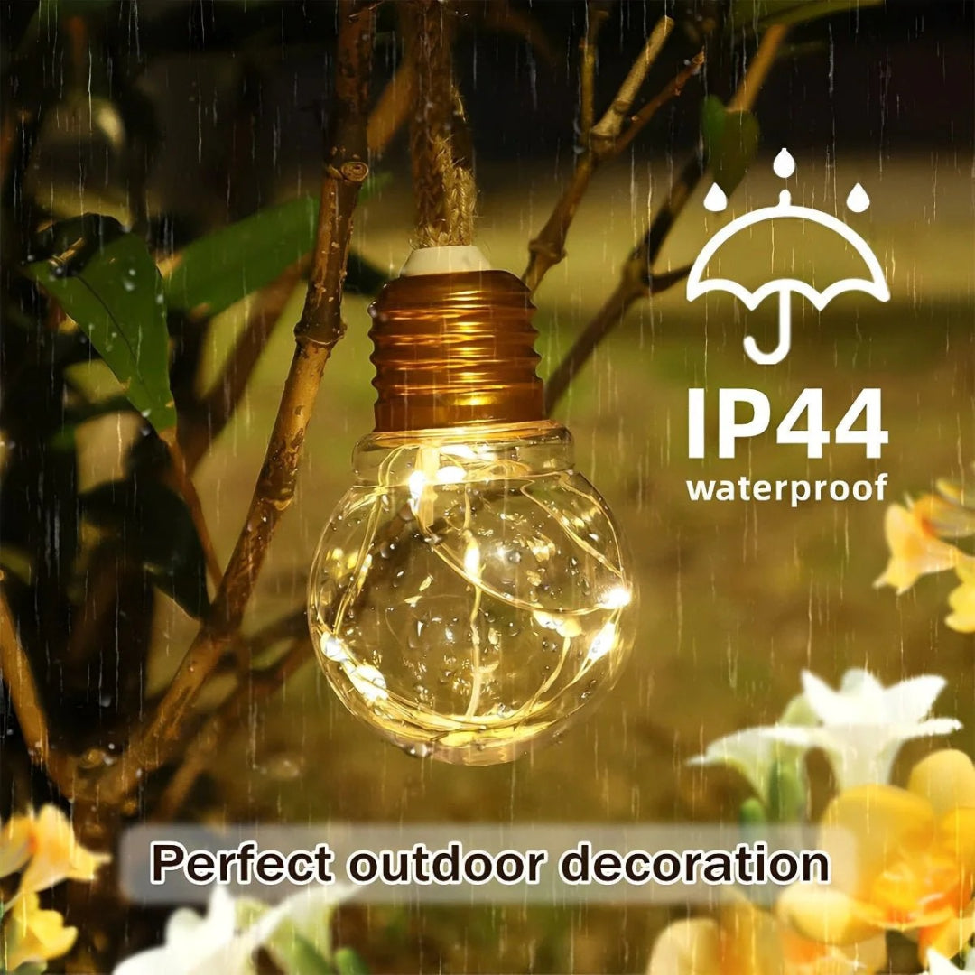 Solarne zewnętrzne lampki sznurkowe LED – widok produktu 12 | Nuvira Home