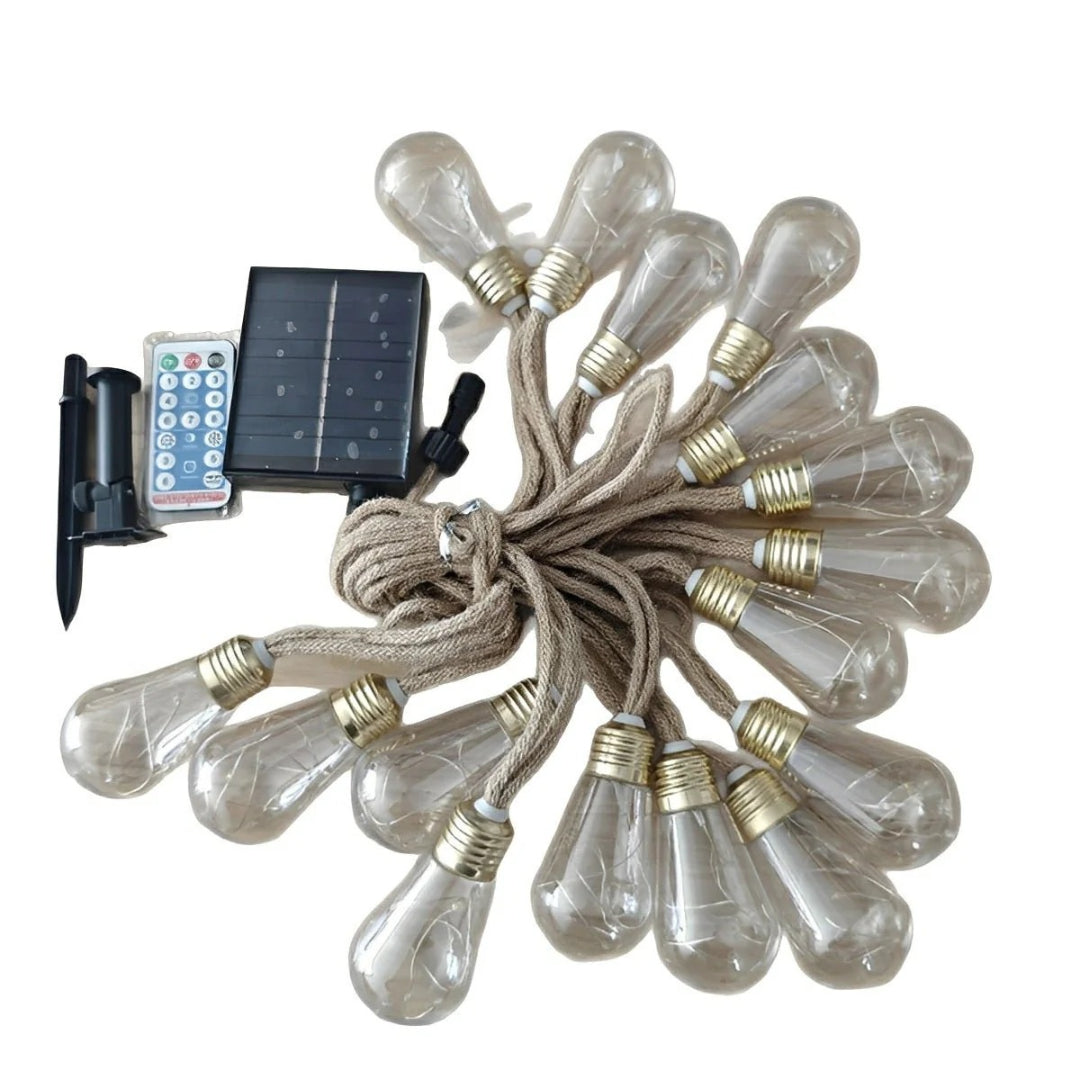 Solarne zewnętrzne lampki sznurkowe LED – widok produktu 14 | Nuvira Home