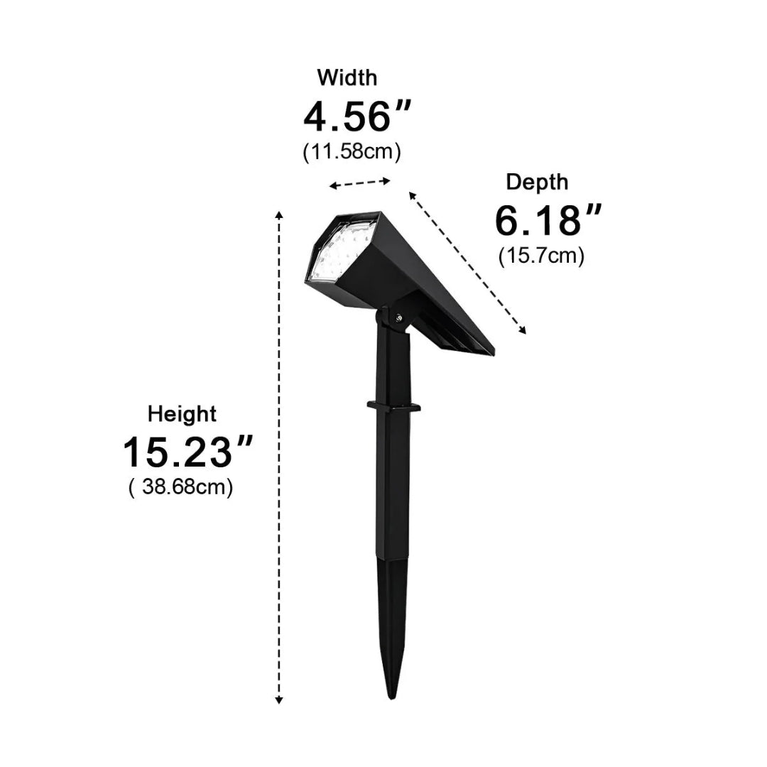 Solarny LED reflektor ogrodowy – widok produktu 9 | Nuvira Home