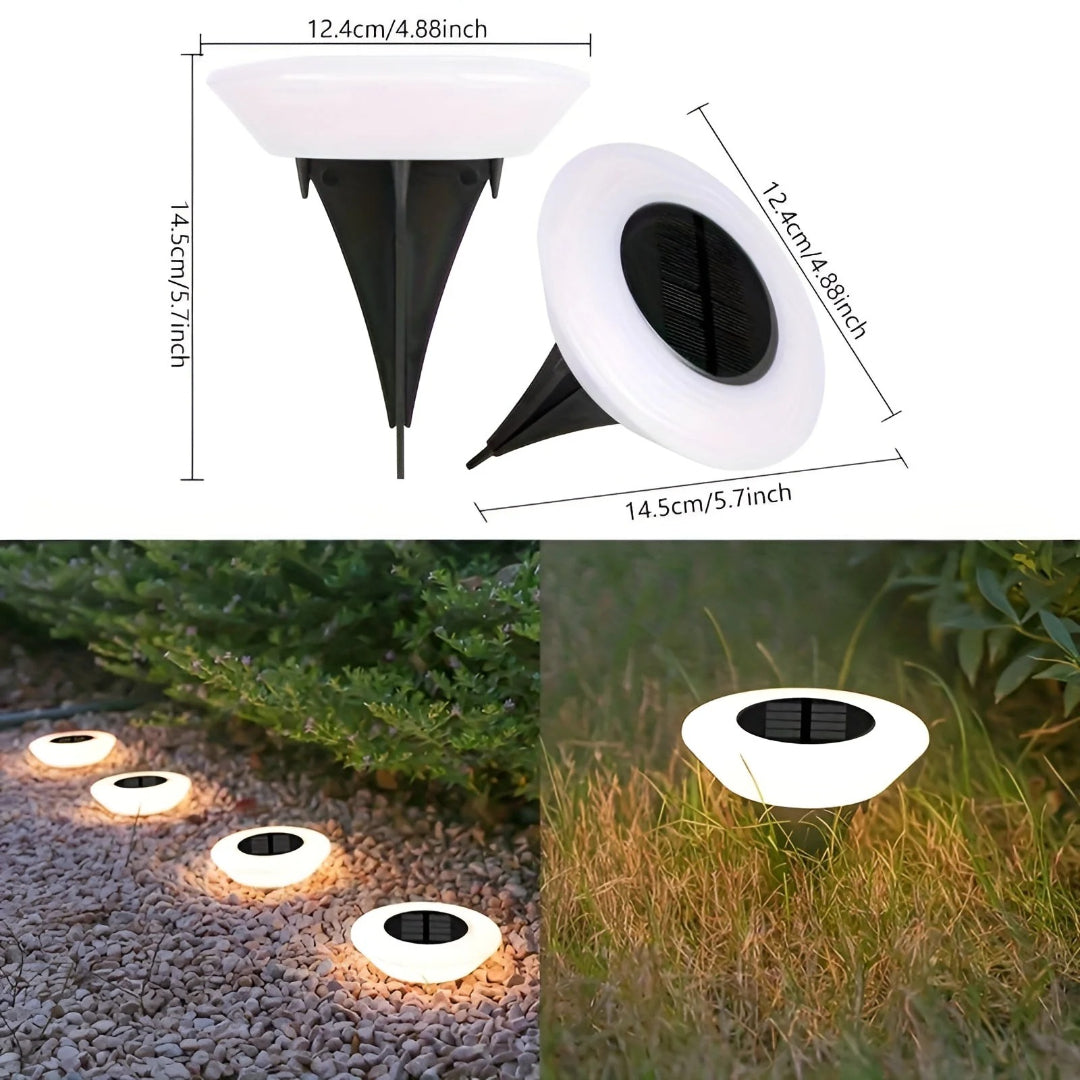 Solarny LED zewnętrzny reflektor gruntowy – widok produktu 4 | Nuvira Home