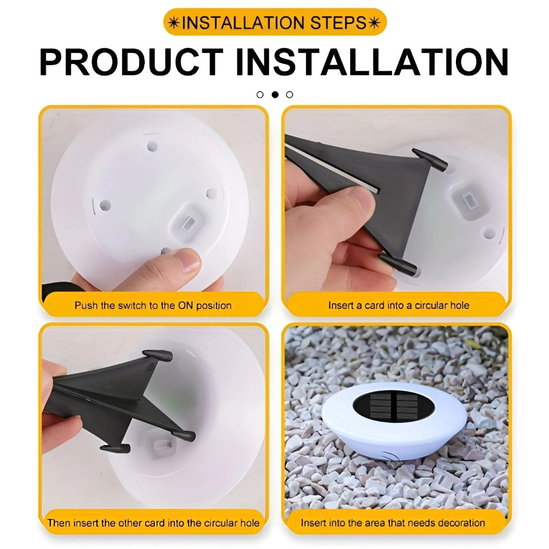 Solarny LED zewnętrzny reflektor gruntowy – widok produktu 5 | Nuvira Home