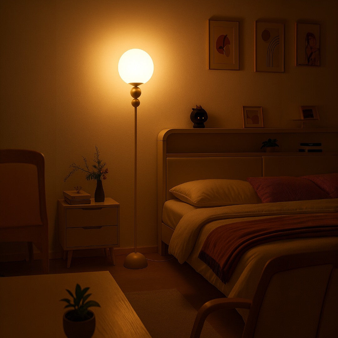 Stylowa Lampa Podłogowa Do Wnętrz – Przenośna – widok produktu 2 | Nuvira Home