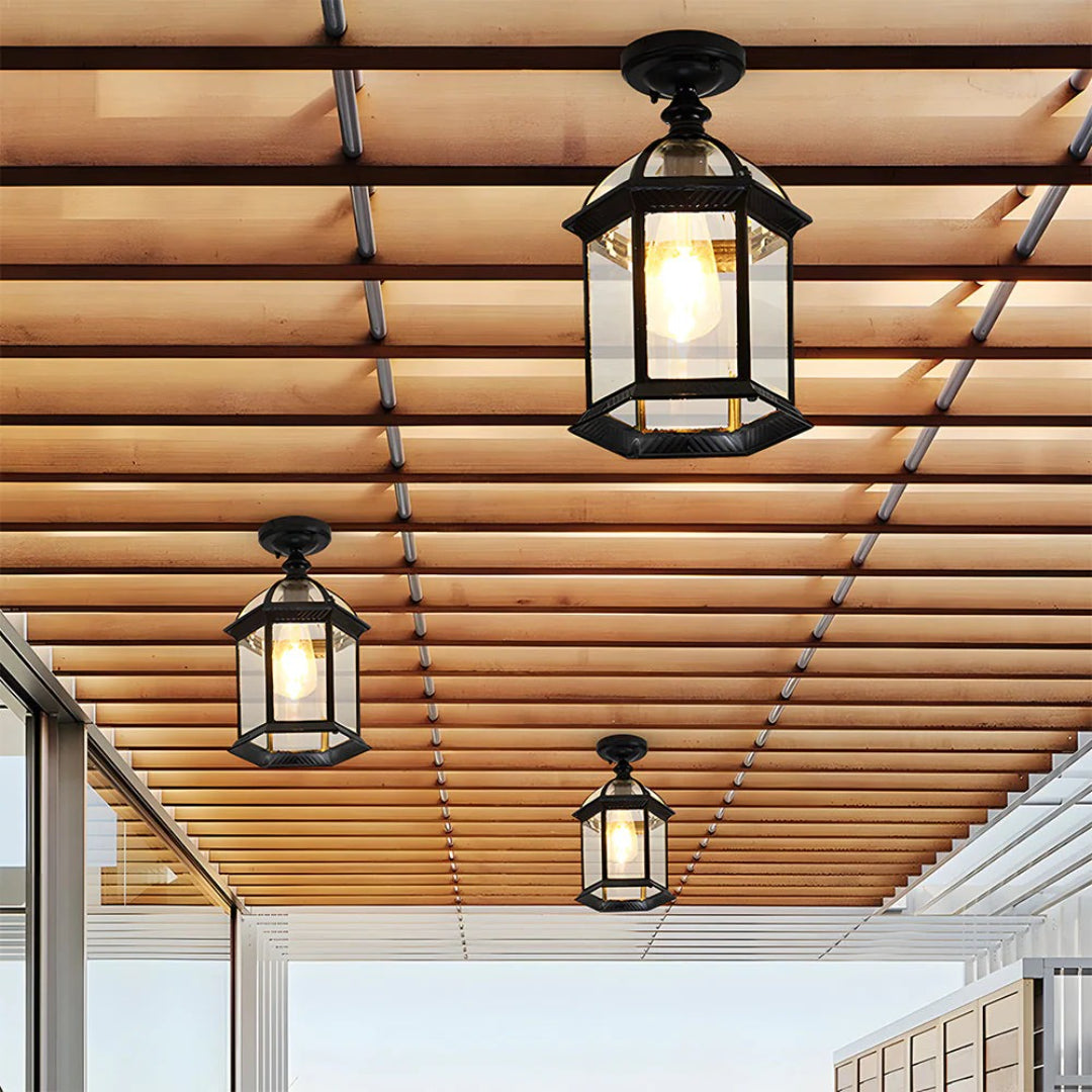 Sufitowa lampa w stylu latarni – widok produktu 4 | Nuvira Home