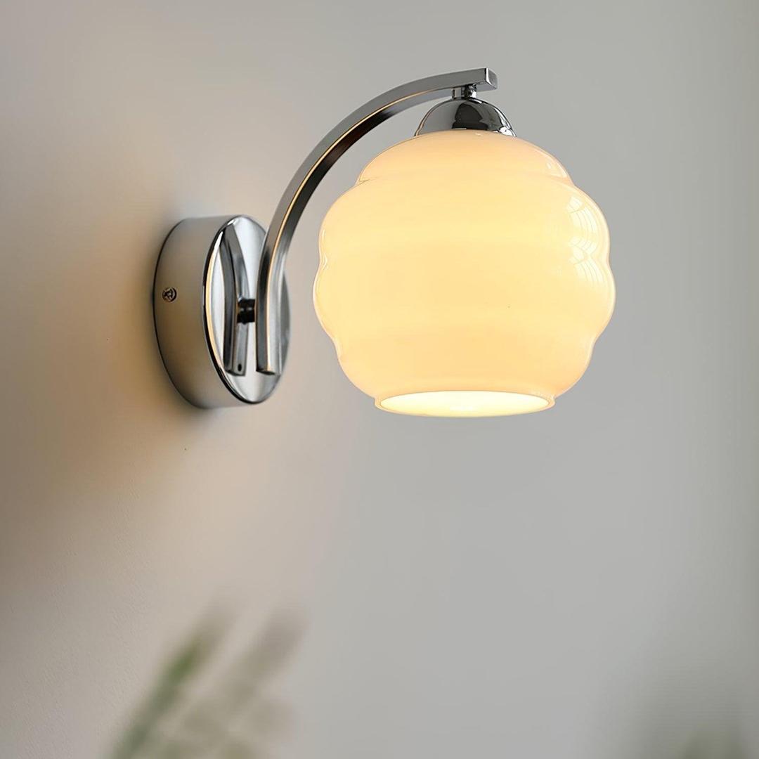 Szklana Lampa Ścienna Art Deco W Stylu Vintage – widok produktu 7 | Nuvira Home