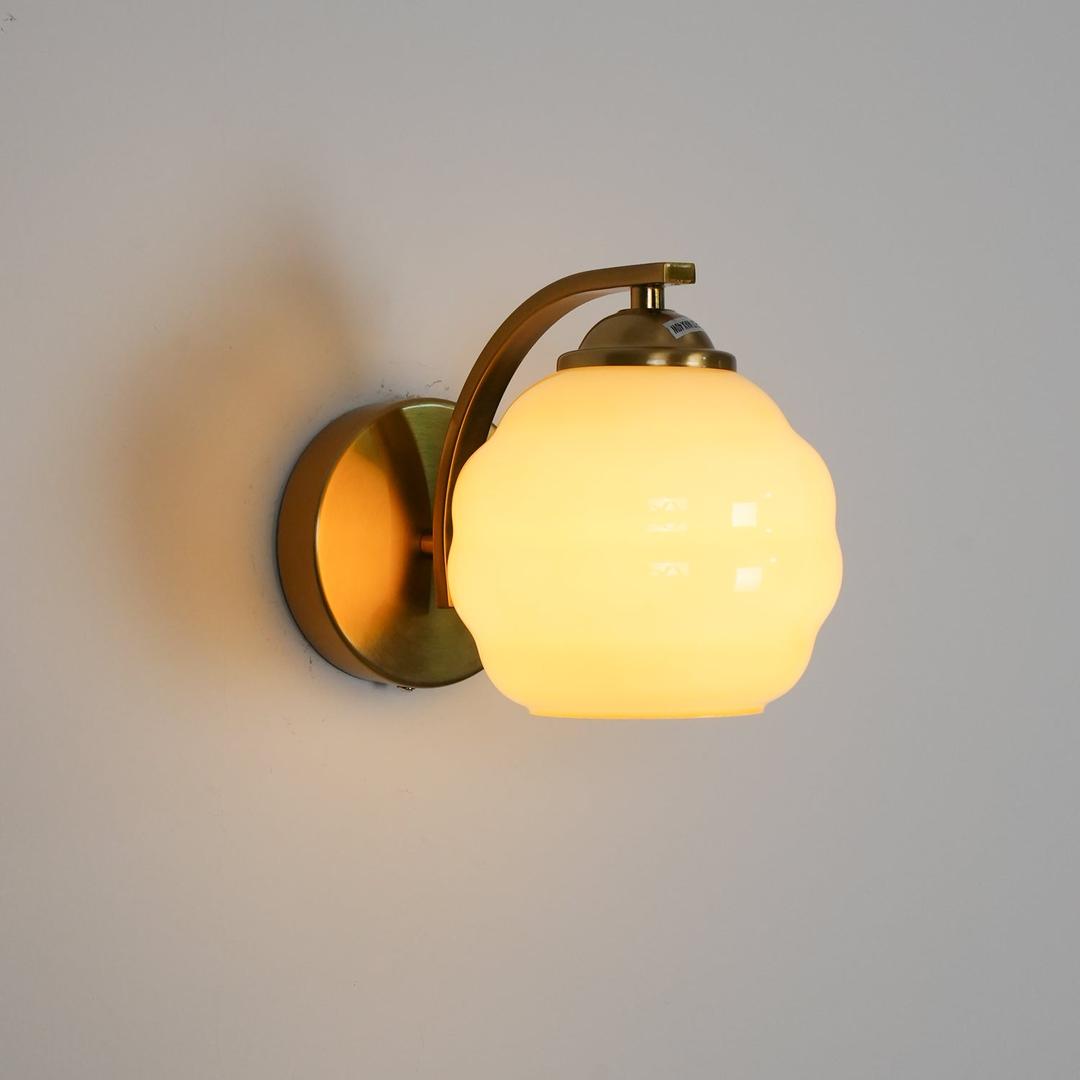 Szklana Lampa Ścienna Art Deco W Stylu Vintage – widok produktu 8 | Nuvira Home