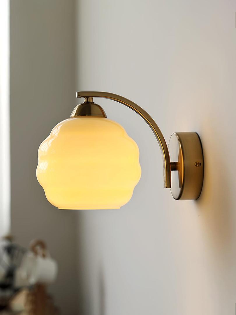 Szklana Lampa Ścienna Art Deco W Stylu Vintage – widok produktu 10 | Nuvira Home