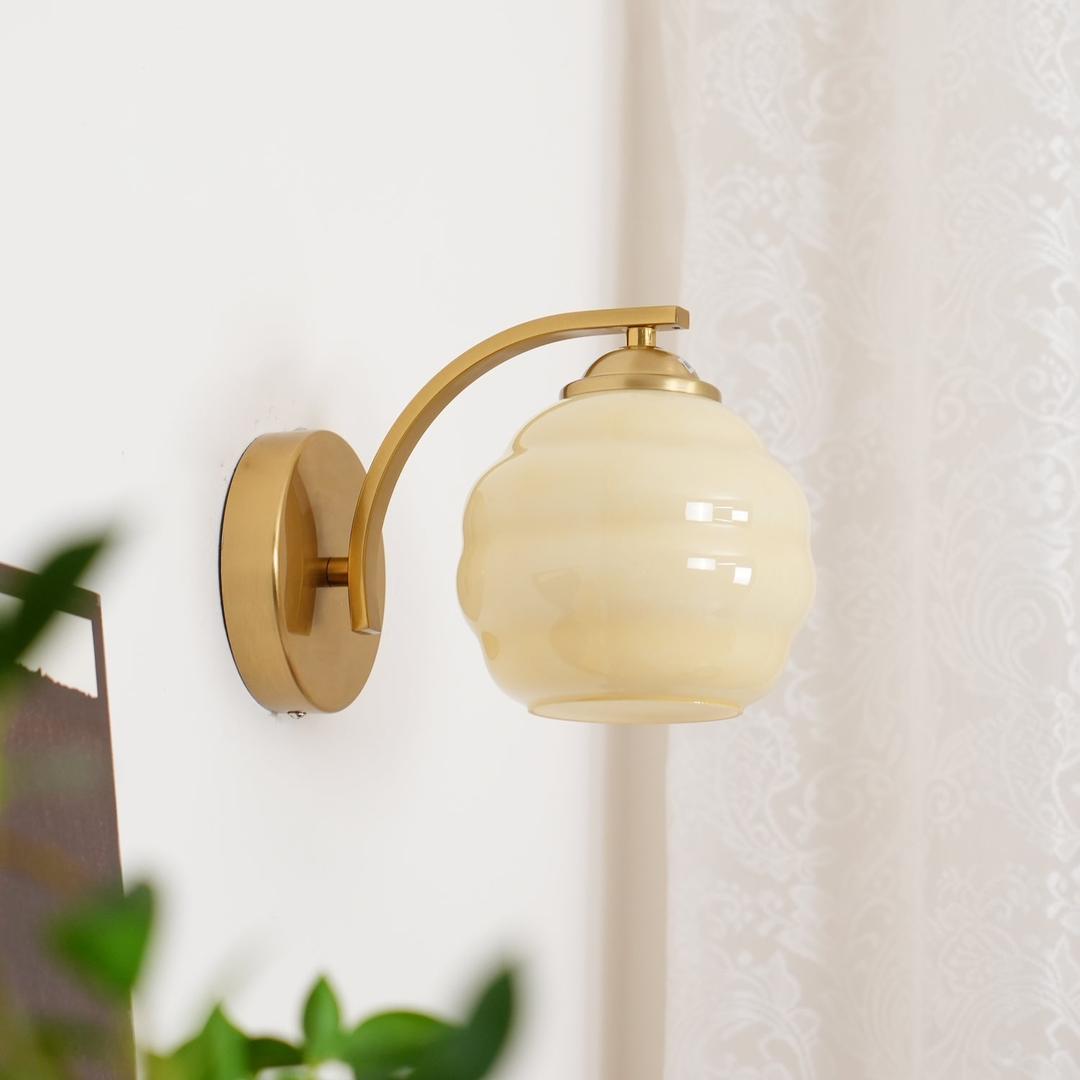 Szklana Lampa Ścienna Art Deco W Stylu Vintage – widok produktu 12 | Nuvira Home