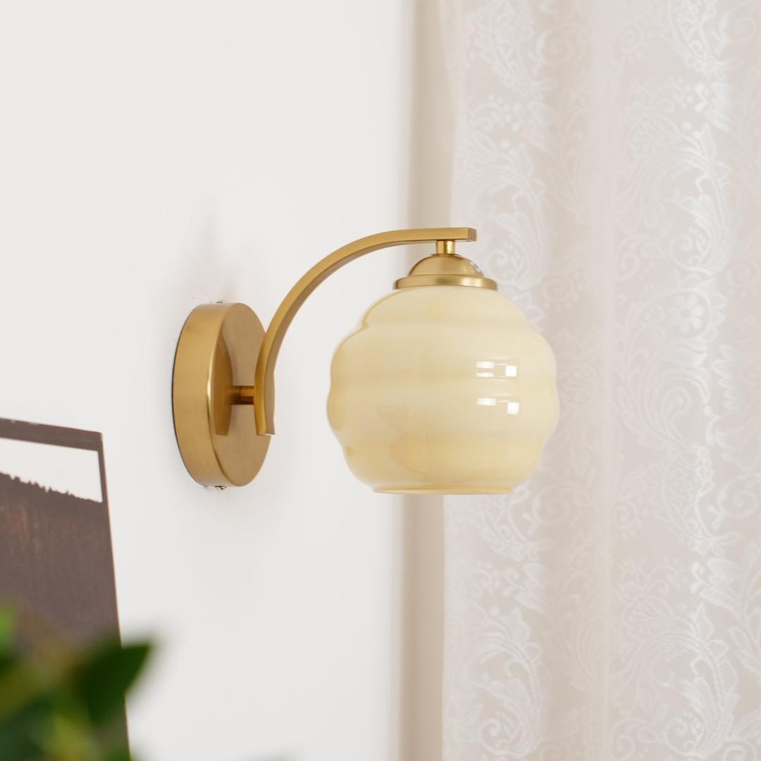 Szklana Lampa Ścienna Art Deco W Stylu Vintage – widok produktu 13 | Nuvira Home