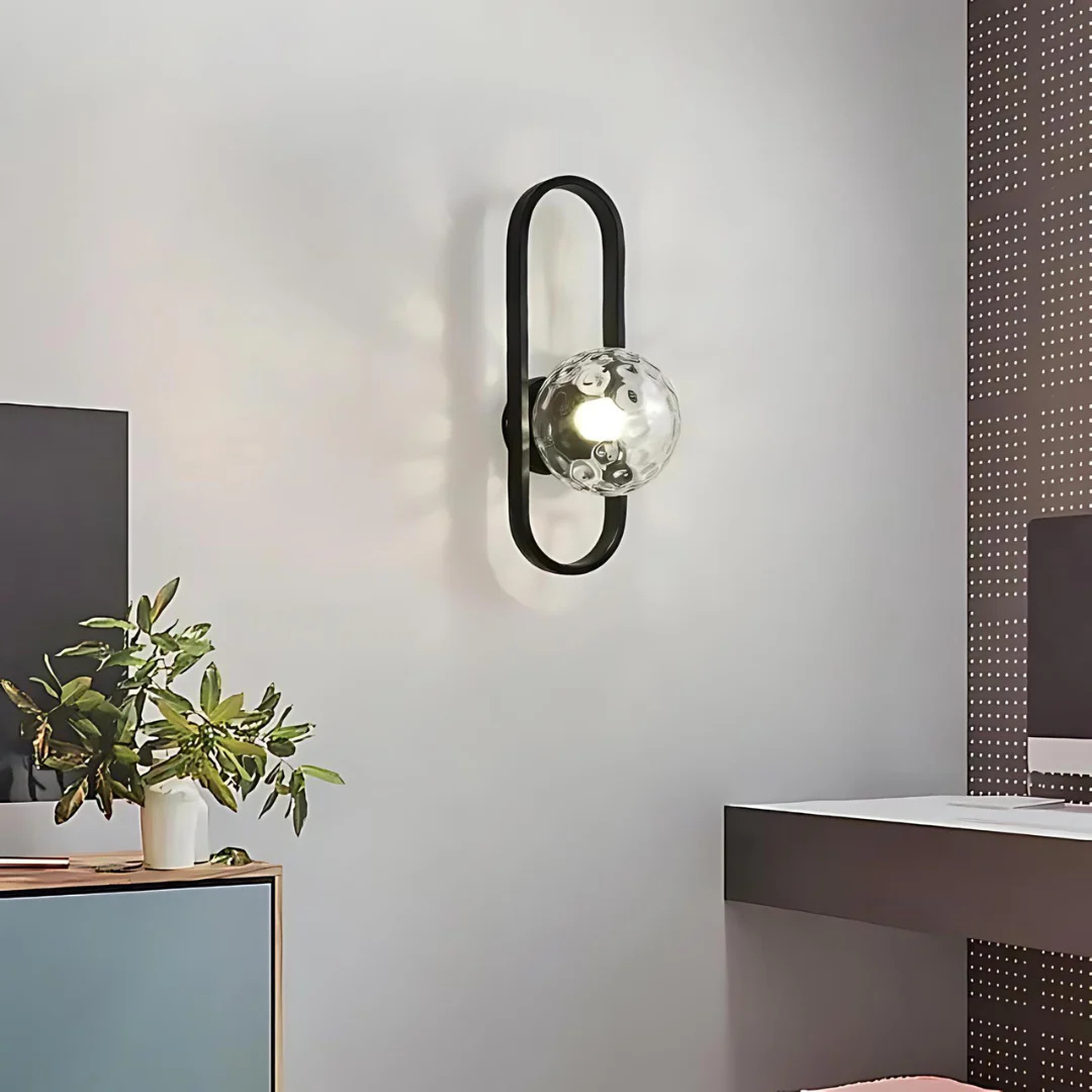 Szklana Lampa Ścienna – Stylowe Luksusowe Oświetlenie – widok produktu 2 | Nuvira Home