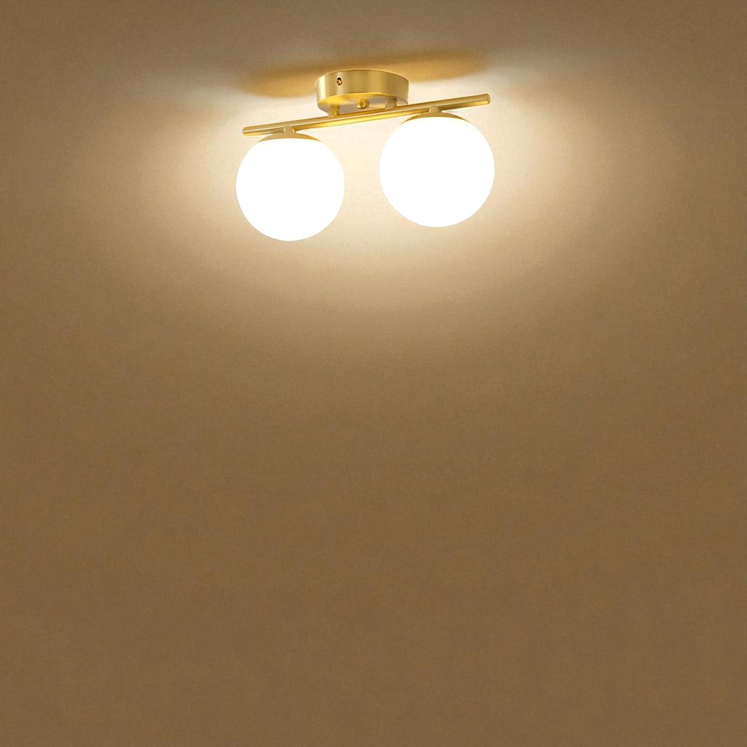 Szklana Lampa Sufitowa LED – Nowoczesne Oświetlenie Szklane – widok produktu 3 | Nuvira Home