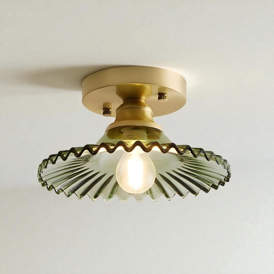 Szklana Lampa Sufitowa Zainspirowana Vintage – Styl Retro – widok produktu 3 | Nuvira Home