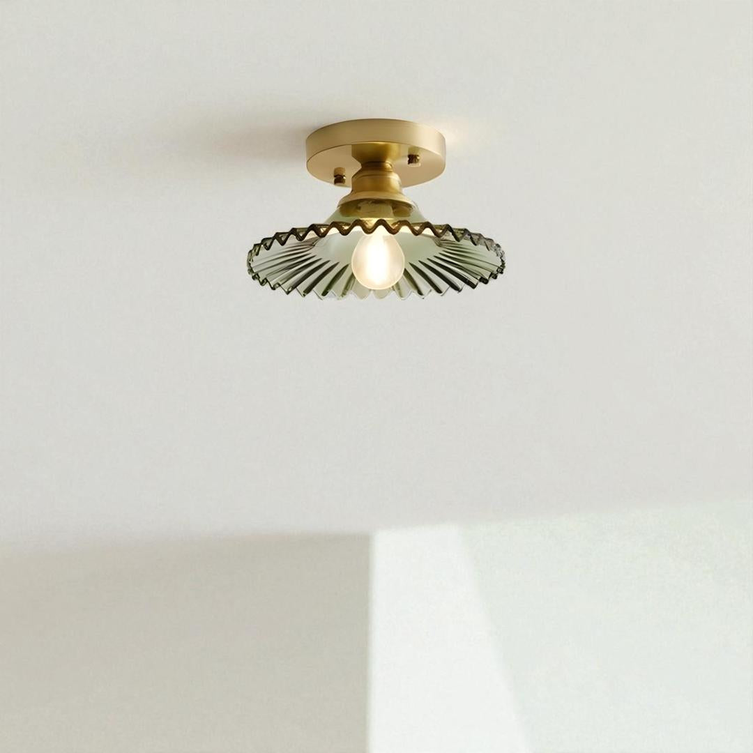 Szklana Lampa Sufitowa Zainspirowana Vintage – Styl Retro – widok produktu 7 | Nuvira Home
